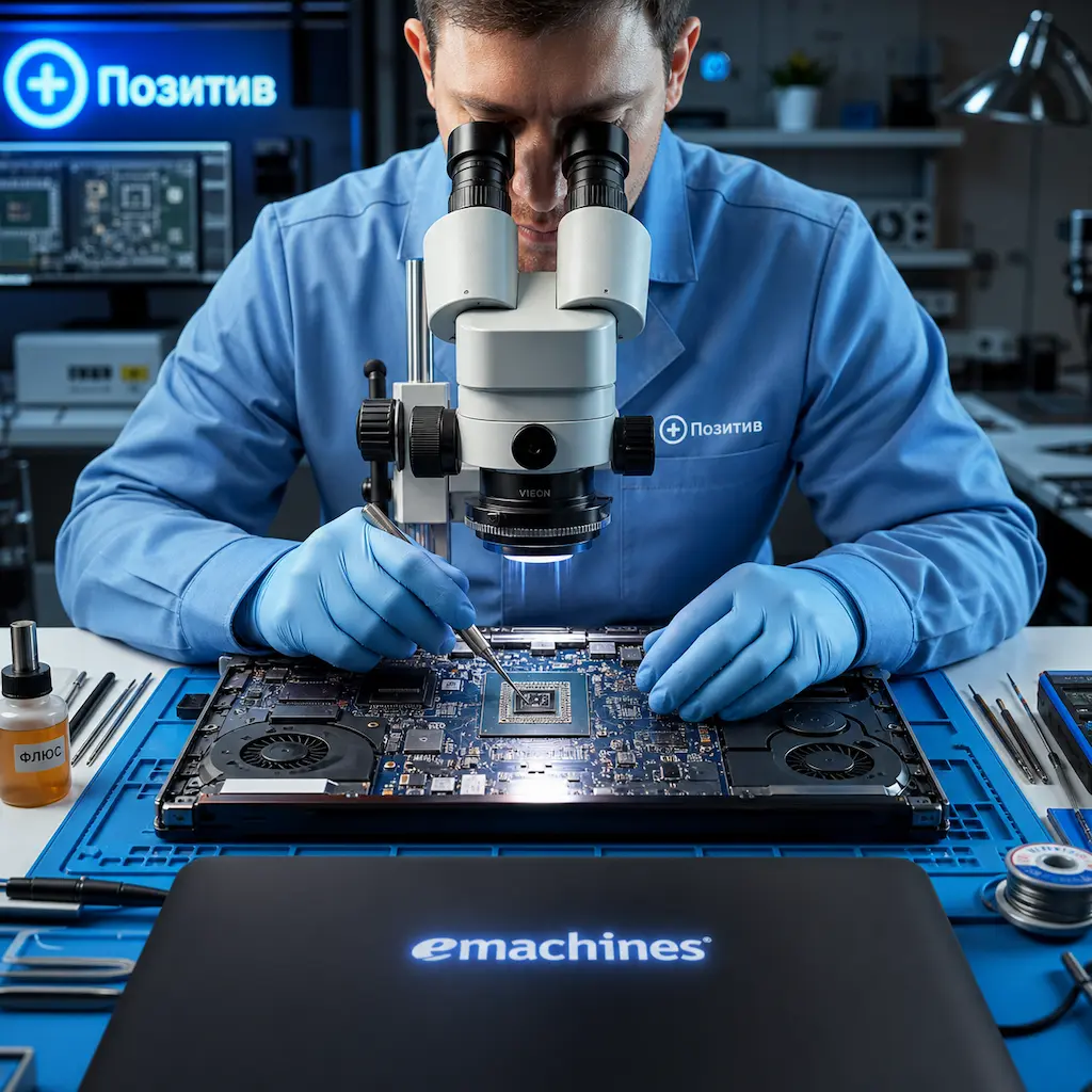 Замена видеокарты ноутбука Emachines в Новосибирске
