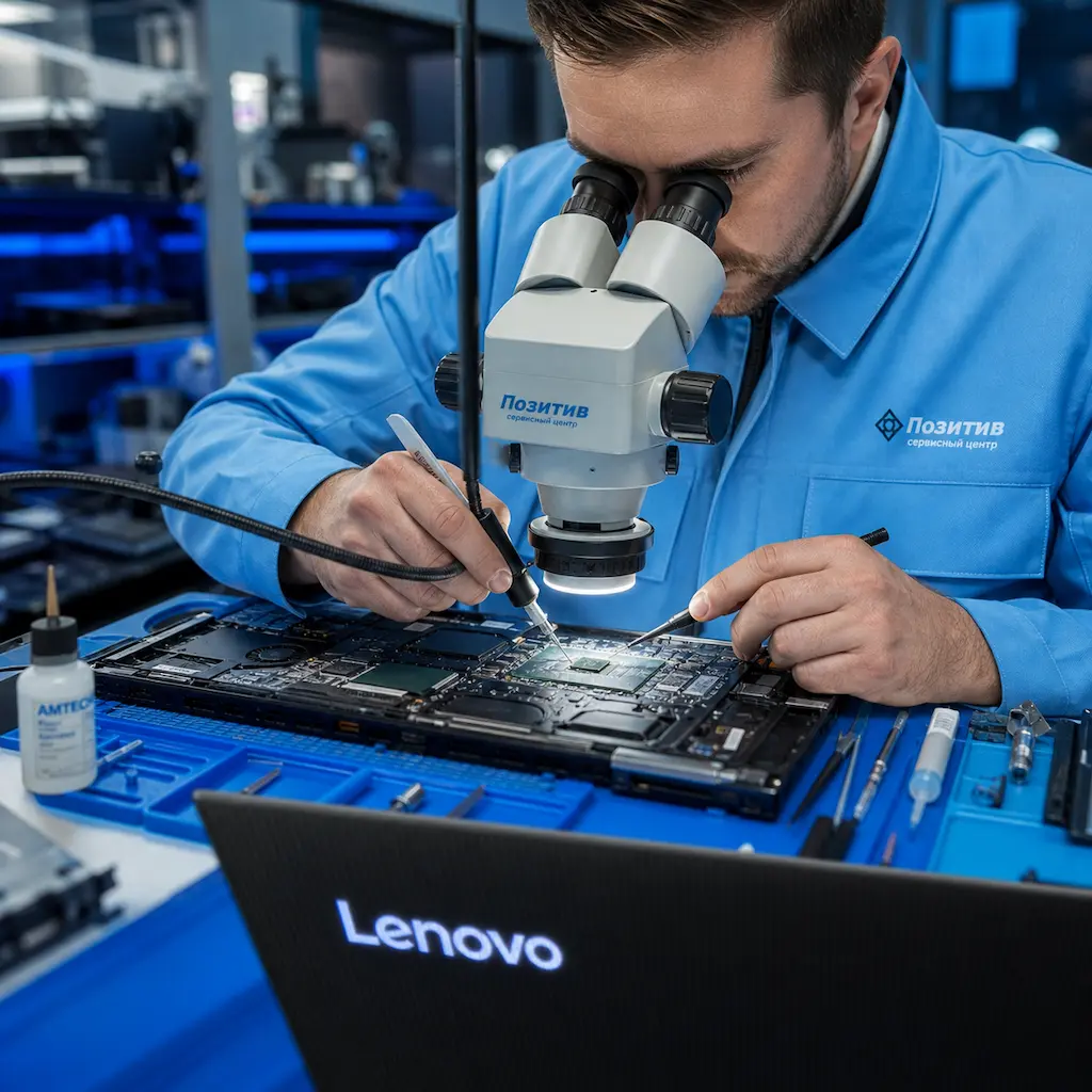 Замена видеокарты ноутбука Lenovo в Новосибирске