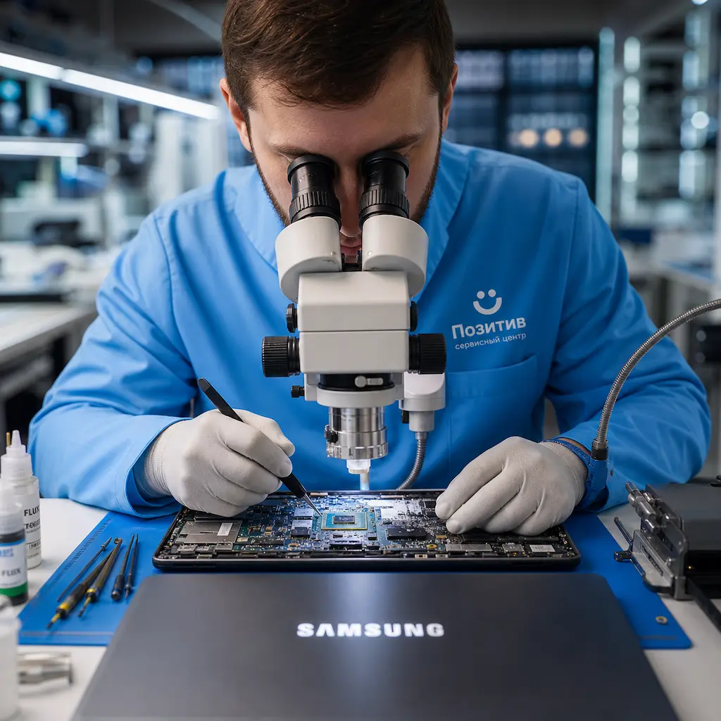 Замена видеокарты ноутбука Samsung в Новосибирске