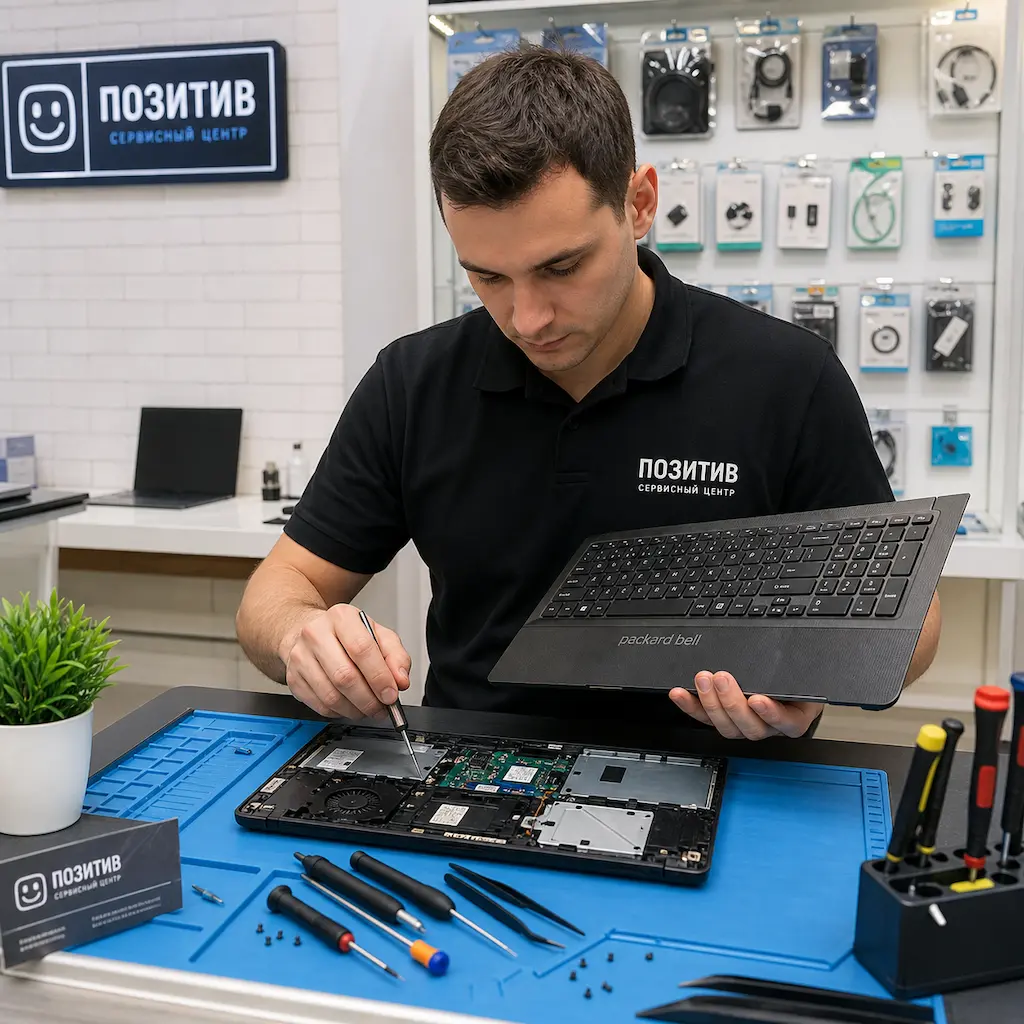 заменить клавиатуру на ноутбуке Packard Bell в Новосибирске