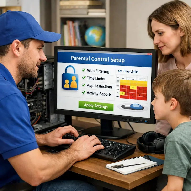 установка родительского контроля в Новосибирске