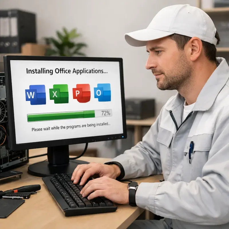 установка офисных программ на компьютер в Новосибирске