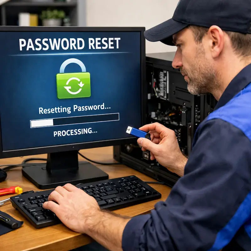 Удаление пароля на компьютере в Новосибирске