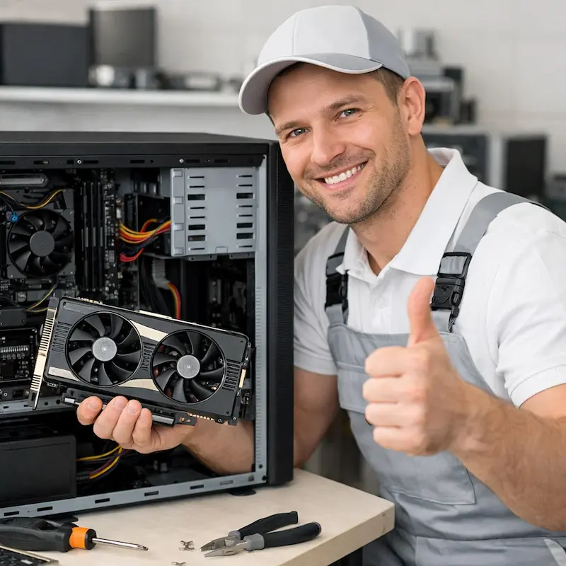 Замена видеокарты ПК в Новосибирске