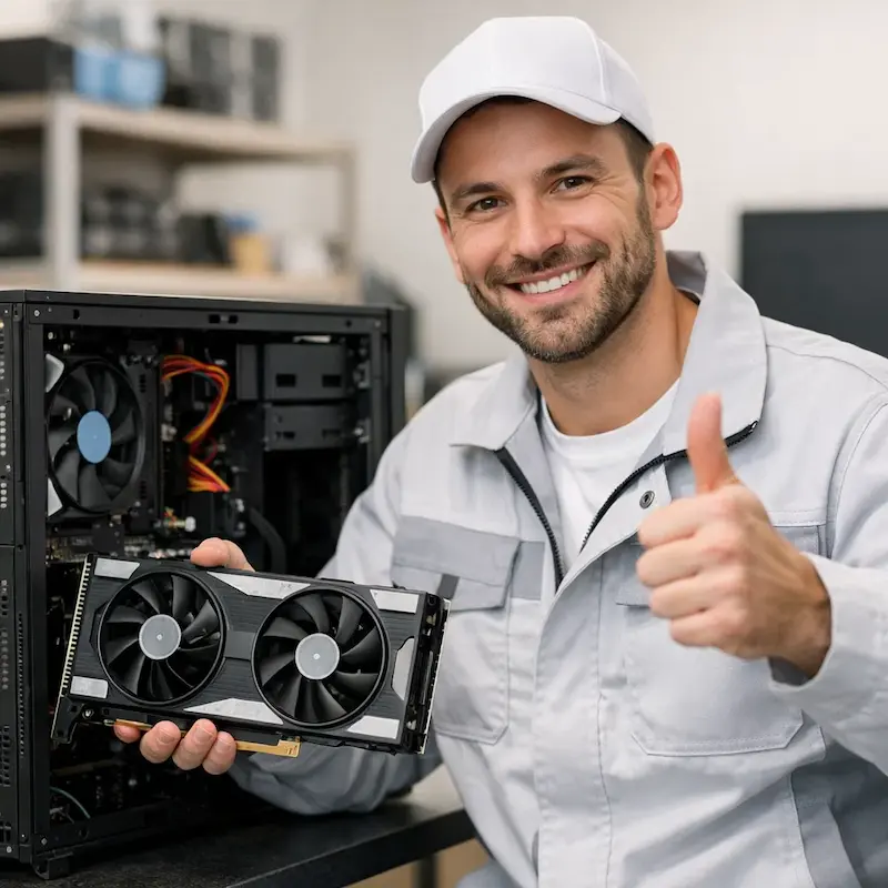 установка видеокарты на ПК в Новосибирске