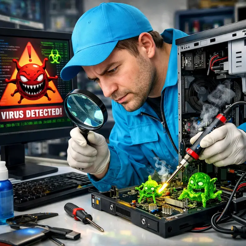 Вылечить компьютерный вирус в Новосибирске